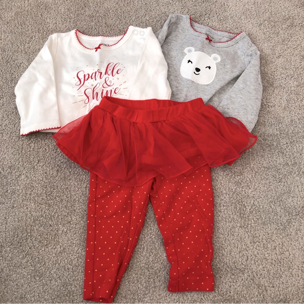 Carter’s Christmas Holiday Baby Outfit Set
